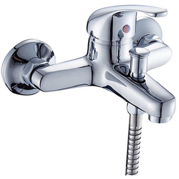 Aqua Single Level Wall Mounted Bathroom Tub Faucet