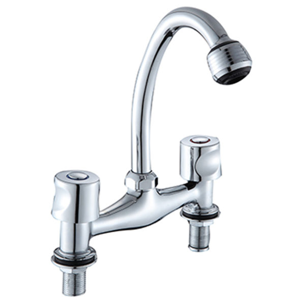Aqua Two-Handle Kitchen Faucet Deck Mounted D5035-4B