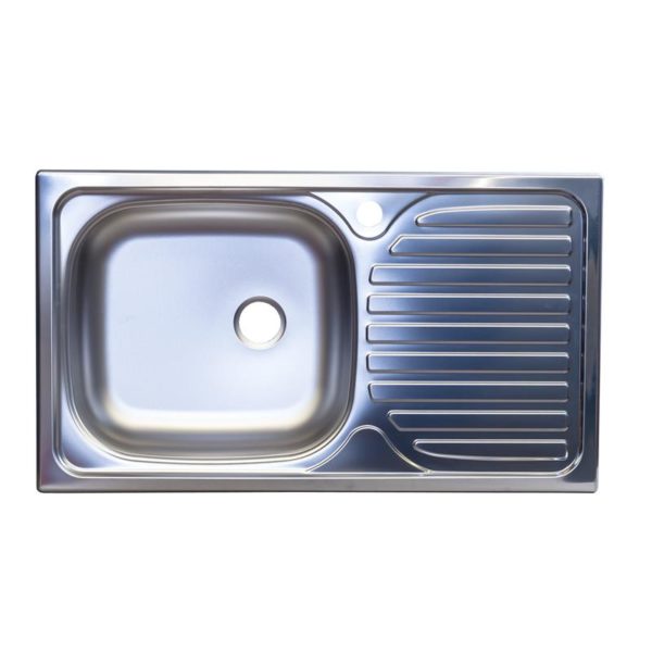 Stainless Steel Top Mount Sink 435 x 760 mm drain incl. N 240