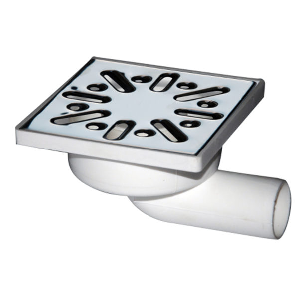 Stainless Steel Floor Siphon drain 10 x 10 Horizontal