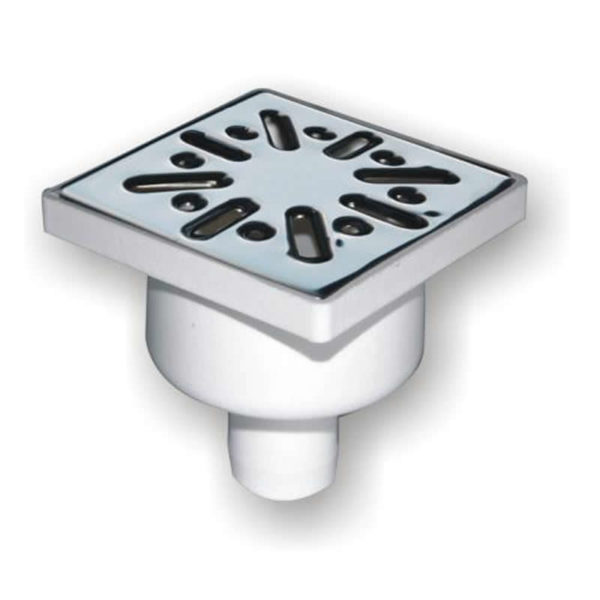 Stainless Steel Floor Siphon drain 10 x 10 Vertical