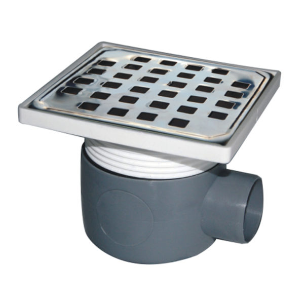Collector Stainless Steel Floor Drain 15 x 15, DN 80 mm