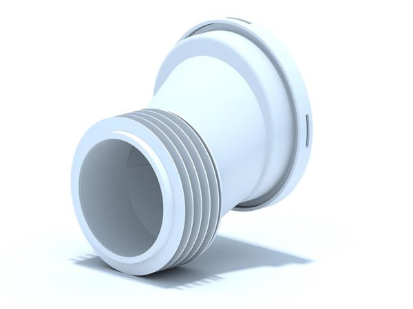 Offset Rigid WC Pan Connector W0420R