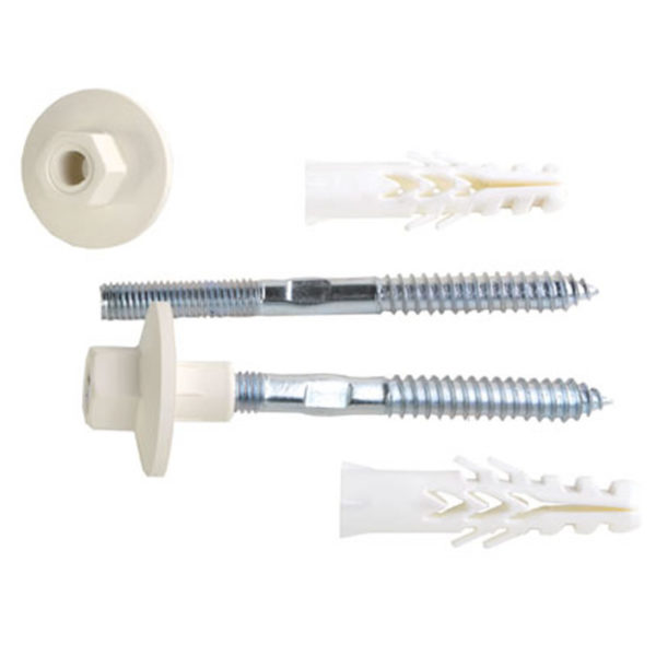 Mounting Set for Lavatory Basin with plastic nut