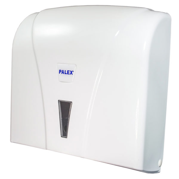 White Plastic Paper Towel Dispenser