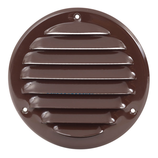 Round Metal Ventilation Grill Brown